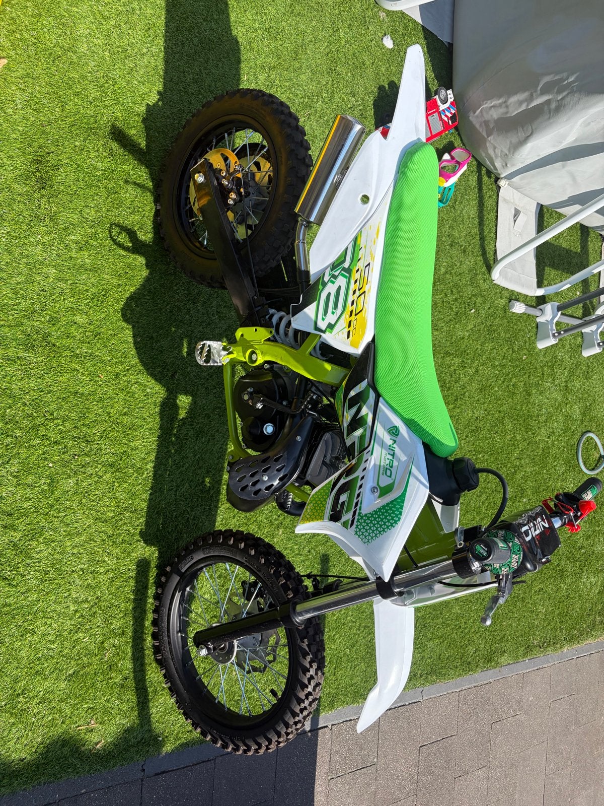 Nitro NRG 50cc crossmotor - Zo goed als nieuw, Ophalen, Zo goed als nieuw, Overige merken