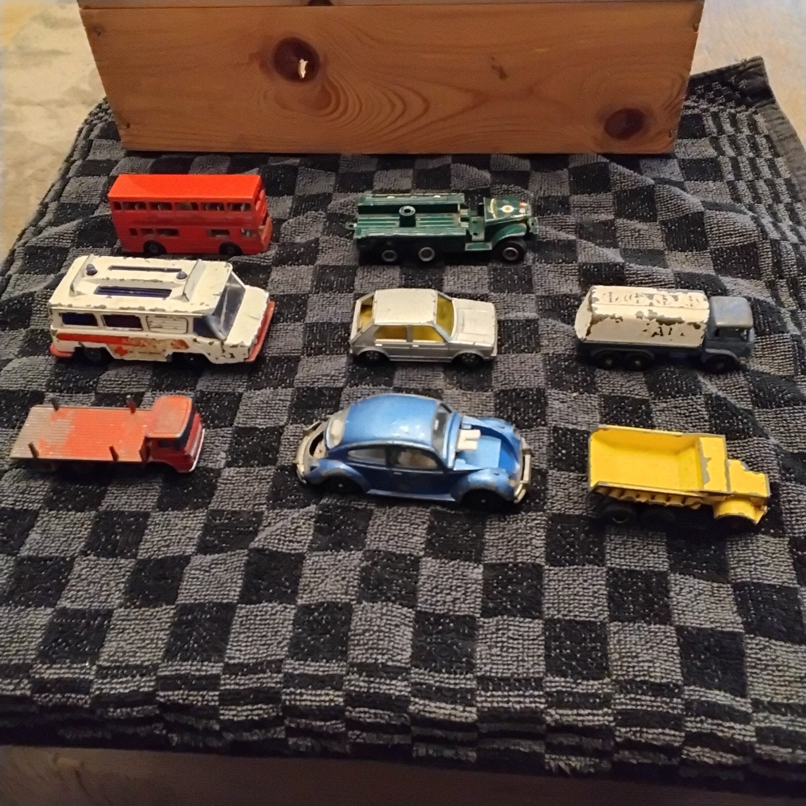 Vintage Matchbox Speelgoedauto's - Set van 8, Antiek en Kunst, Ophalen of Verzenden
