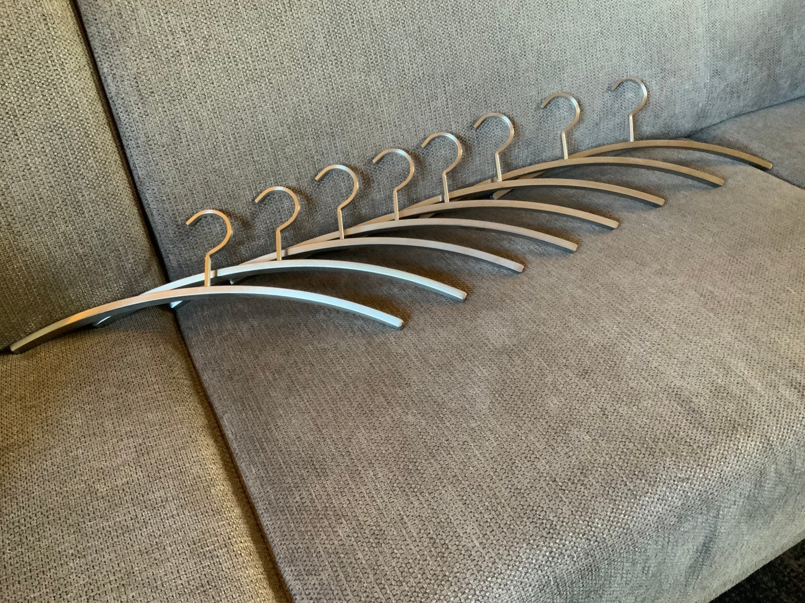 Garderobe hangers 8 stuks, Zo goed als nieuw, Minder dan 100 cm, Metaal, Ophalen