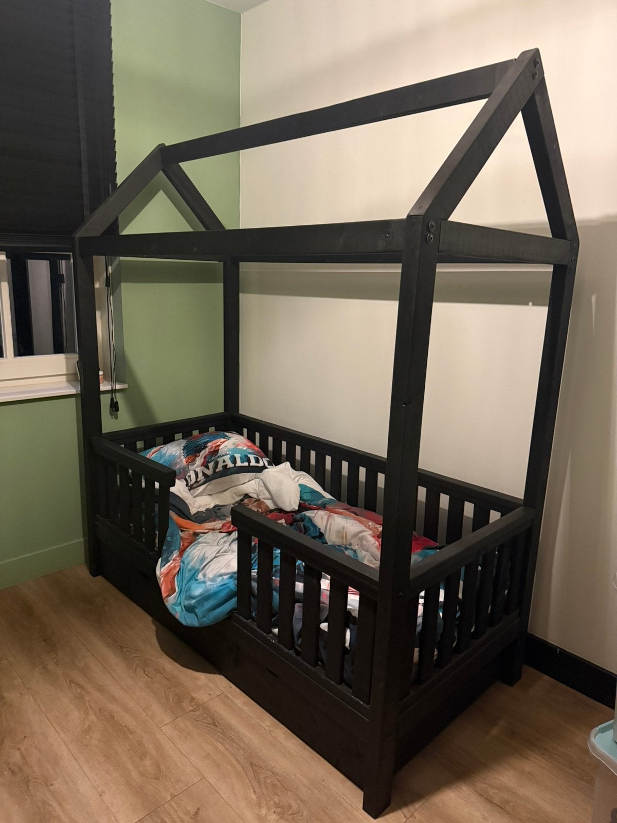 Bedhuisje met slaaplade, Kinderen en Baby's, Kinderkamer | Bedden, 70 tot 85 cm, Zo goed als nieuw, 160 tot 180 cm, Ophalen