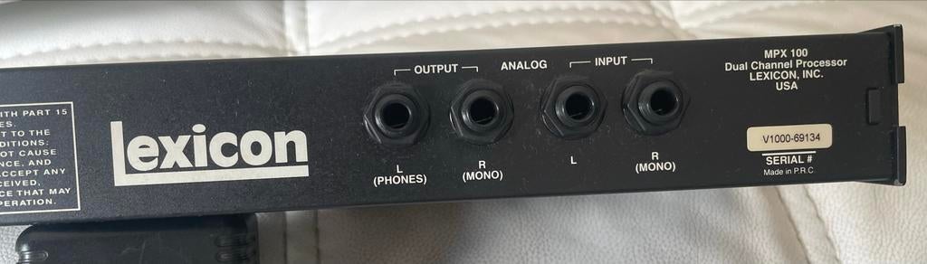 Lexicon MPX 100 Dual Channel Processor - Multi-effect, Ophalen, Gebruikt, Desktop, USB