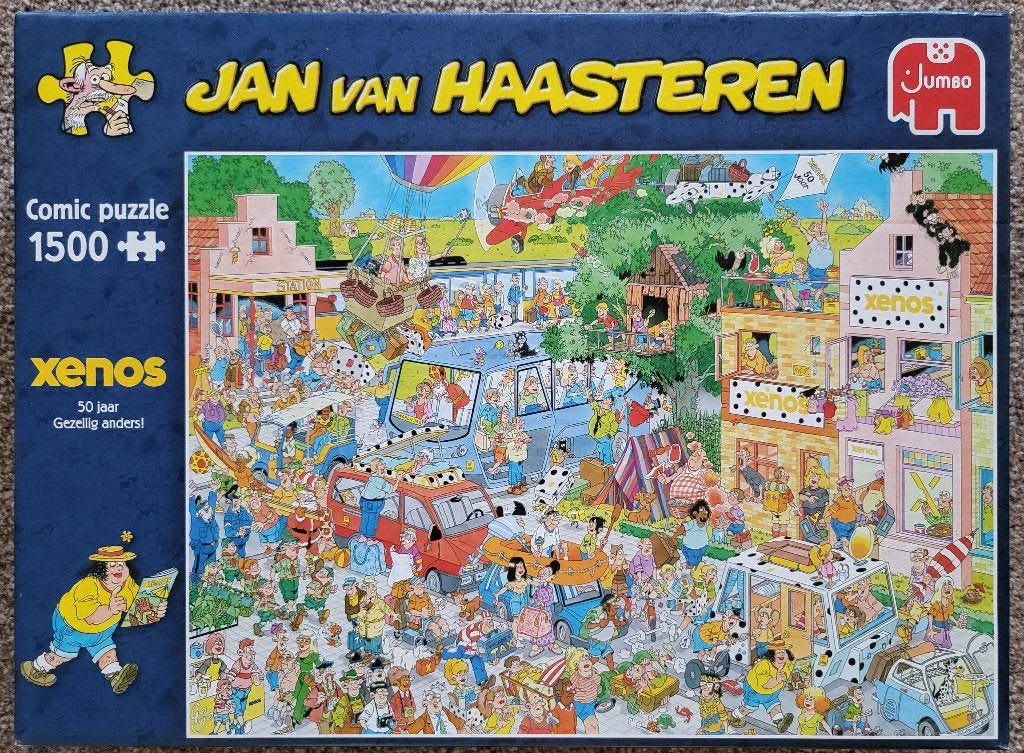 Legpuzzel Jan van Haasteren - Xenos 50 jaar, Ophalen, 500 t/m 1500 stukjes, Gebruikt, Legpuzzel
