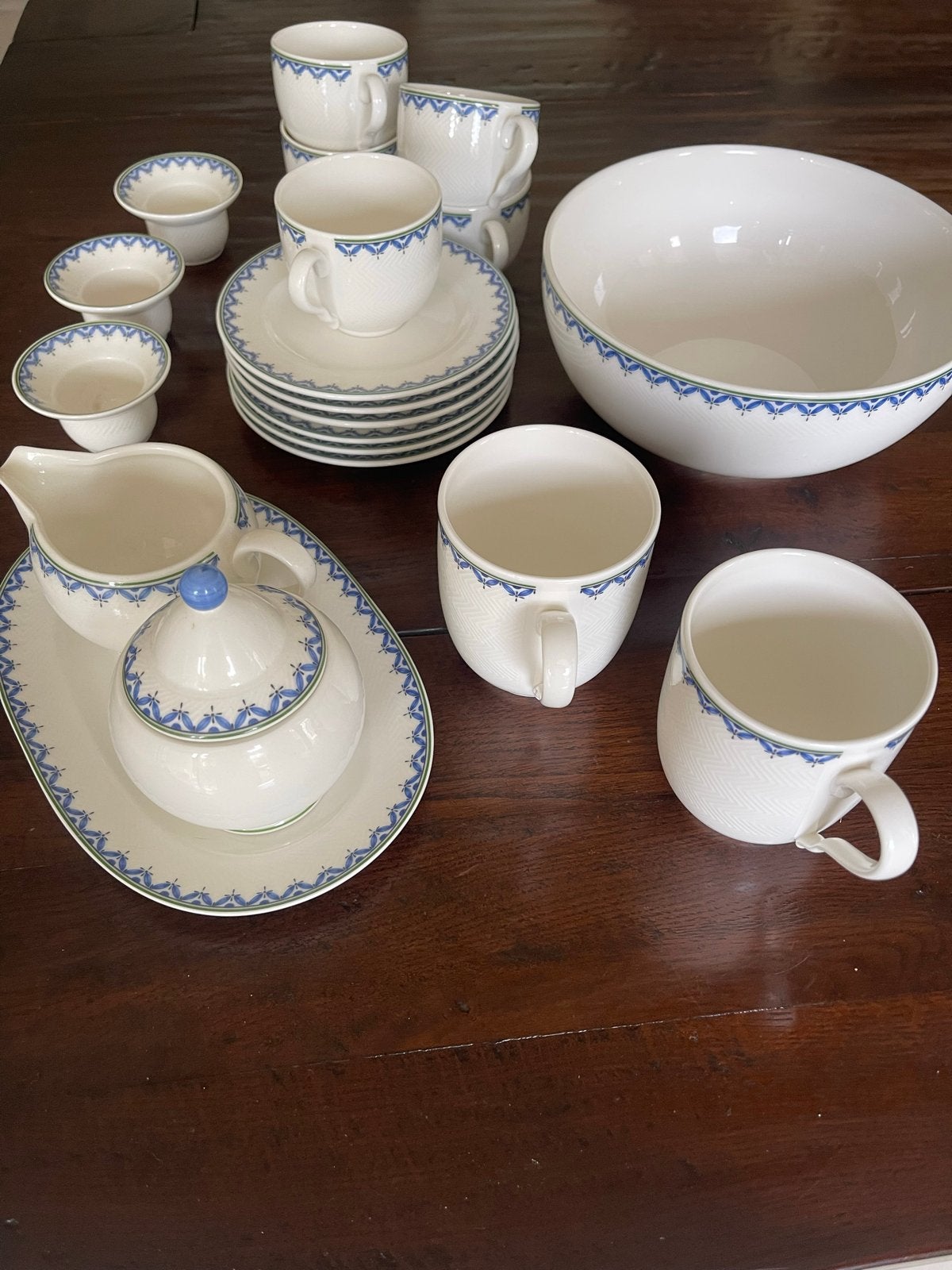 Villeroy & Boch Casa servies: kop en schotels, eierdopjes, r, Ophalen, Klassiek, Villeroy & Boch, Zo goed als nieuw