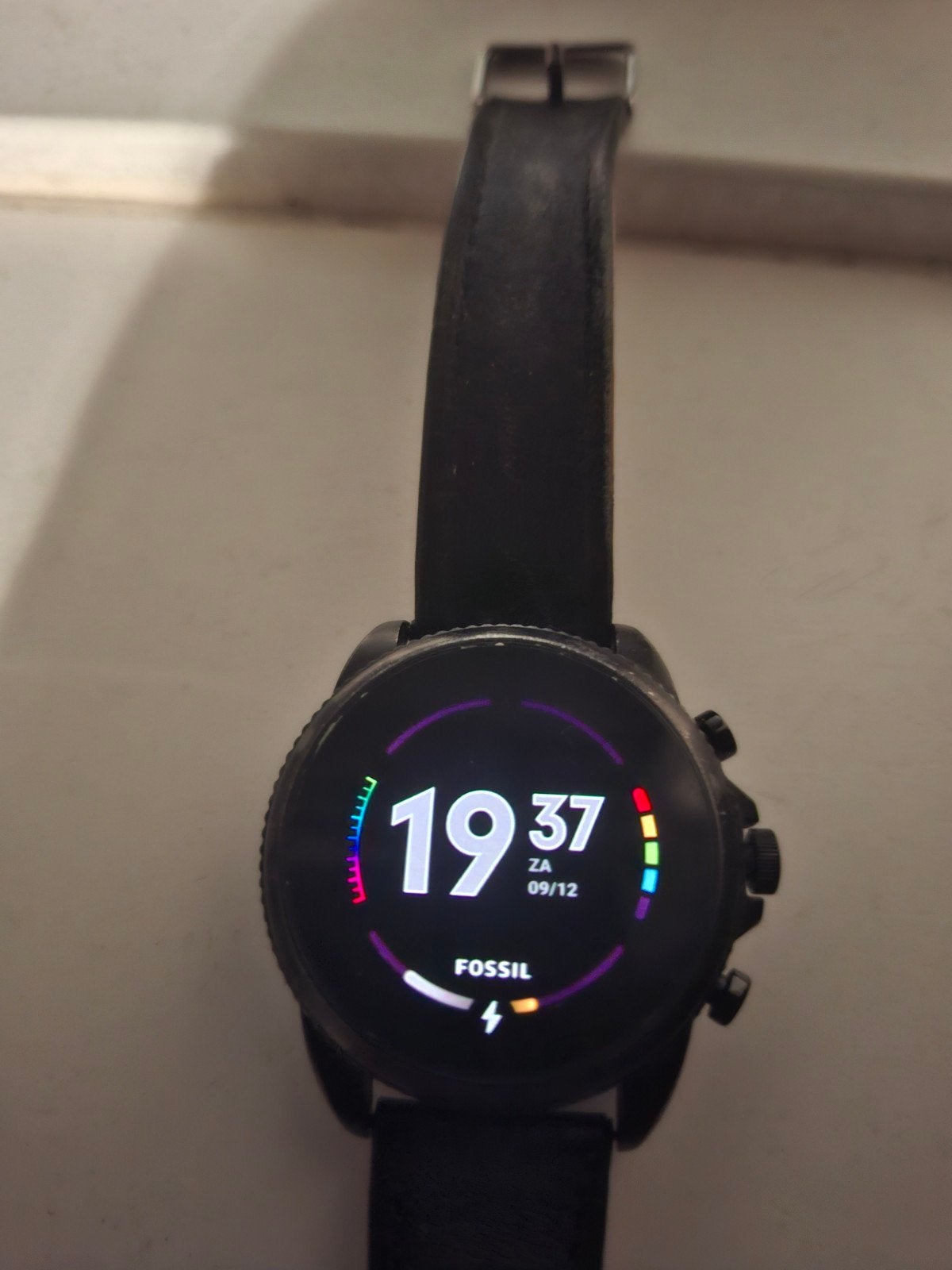 Fossil Gen 6 Smartwatch - Zwart,, Gebruikt, Zwart, Fossil, Ophalen of Verzenden