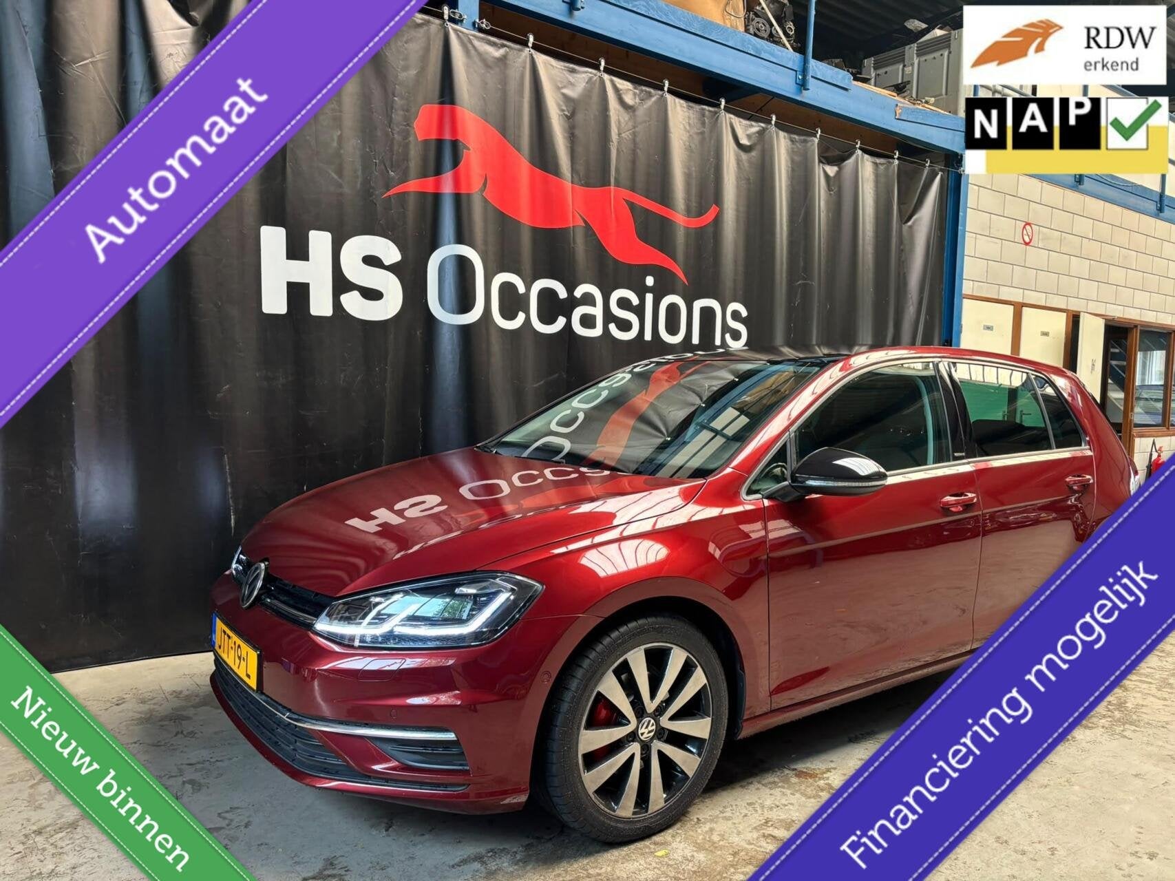 Volkswagen Golf Golf 1,5 TSI BlueMotion Technology btw auto, Auto's, Dealer onderhouden, Stof, Bedrijf, 1240 kg