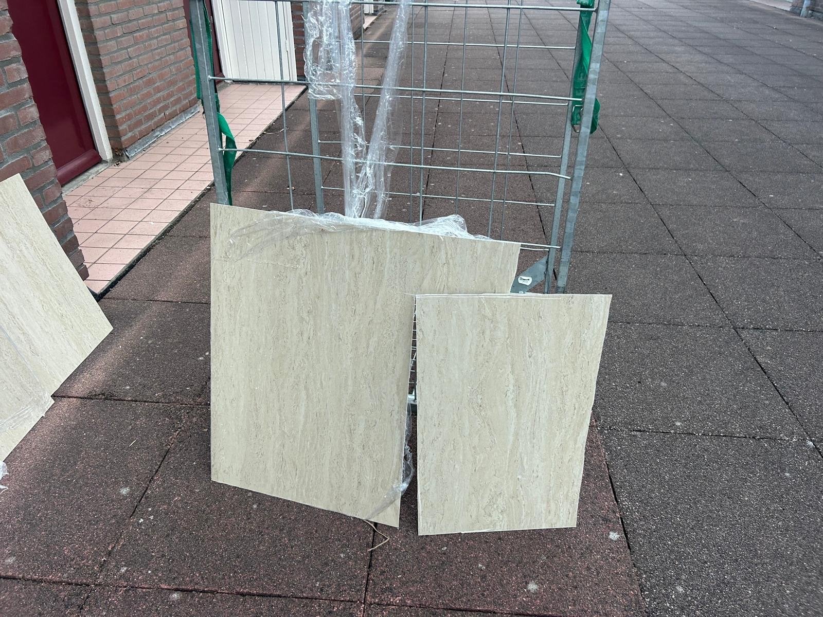 Pvc wandpaneel beige - Nieuw, Ophalen, Gebruikt, Overige materialen, Minder dan 20 mm