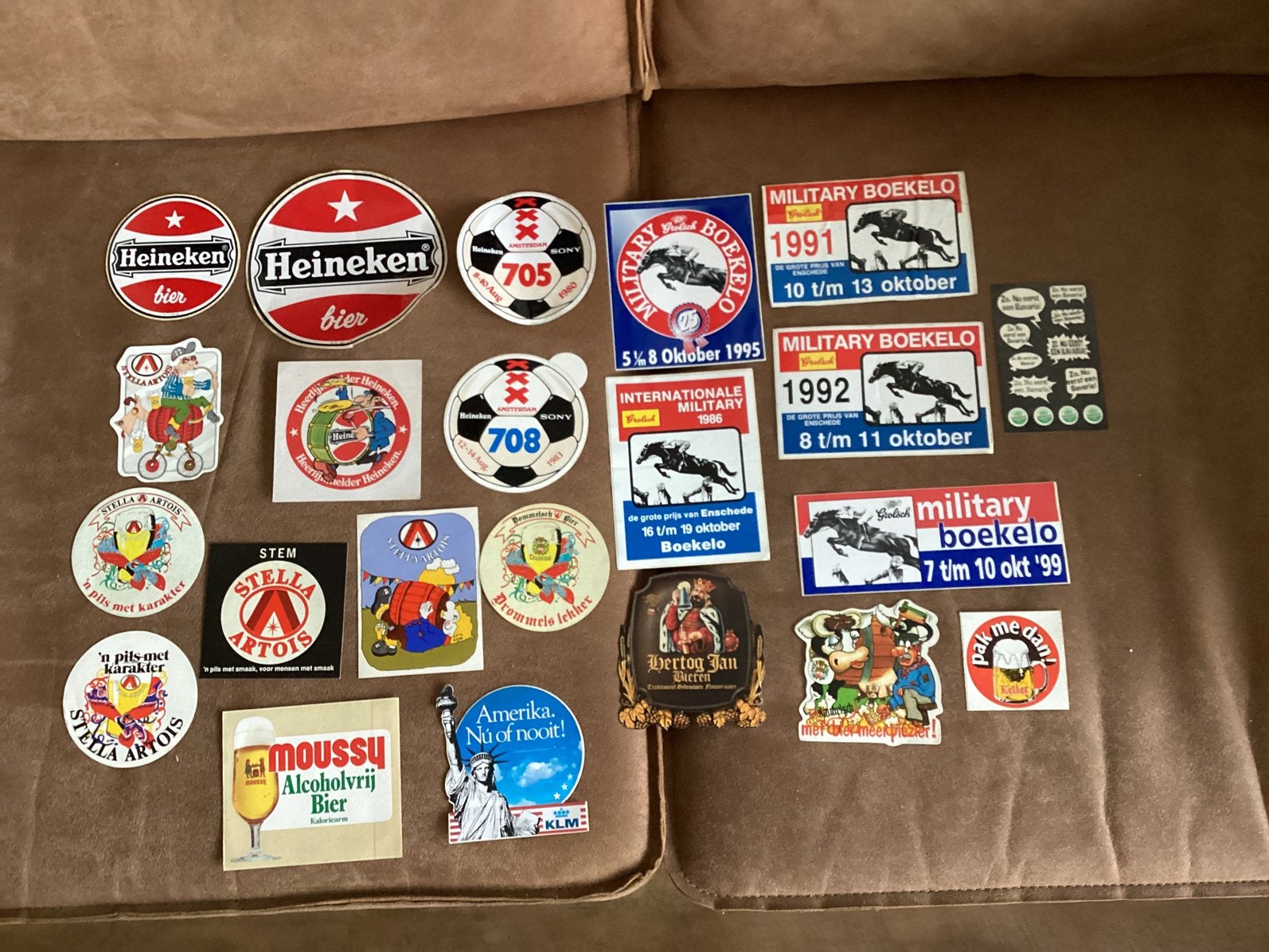 HEINEKEN, GROLSCH, STELLA ETC. STICKERS, Verzamelen, Ophalen of Verzenden, Zo goed als nieuw, Heineken
