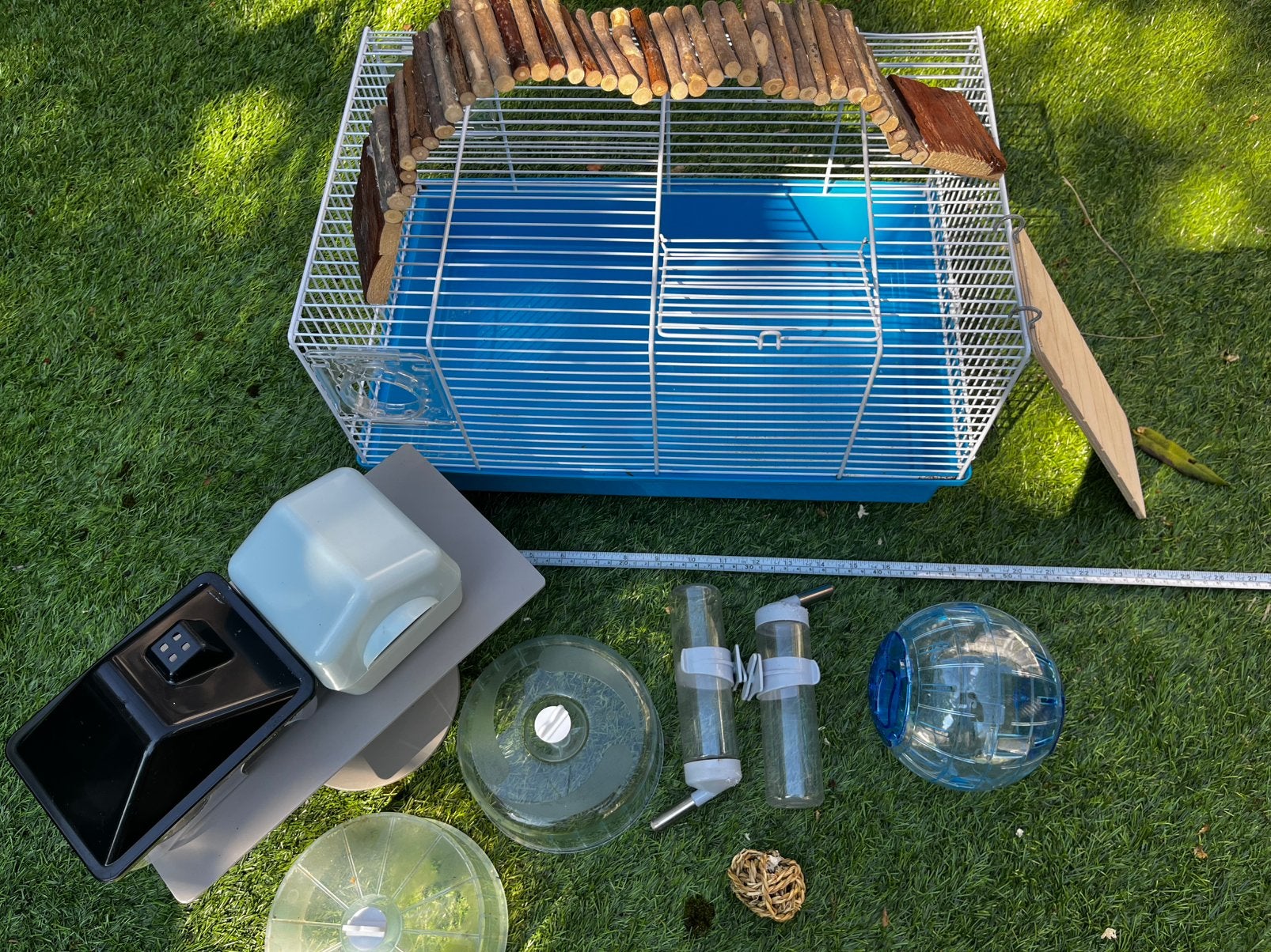 Hamsterkooi + benodigdheden, Dieren en Toebehoren, Minder dan 60 cm, Kooi, Gebruikt, Minder dan 75 cm