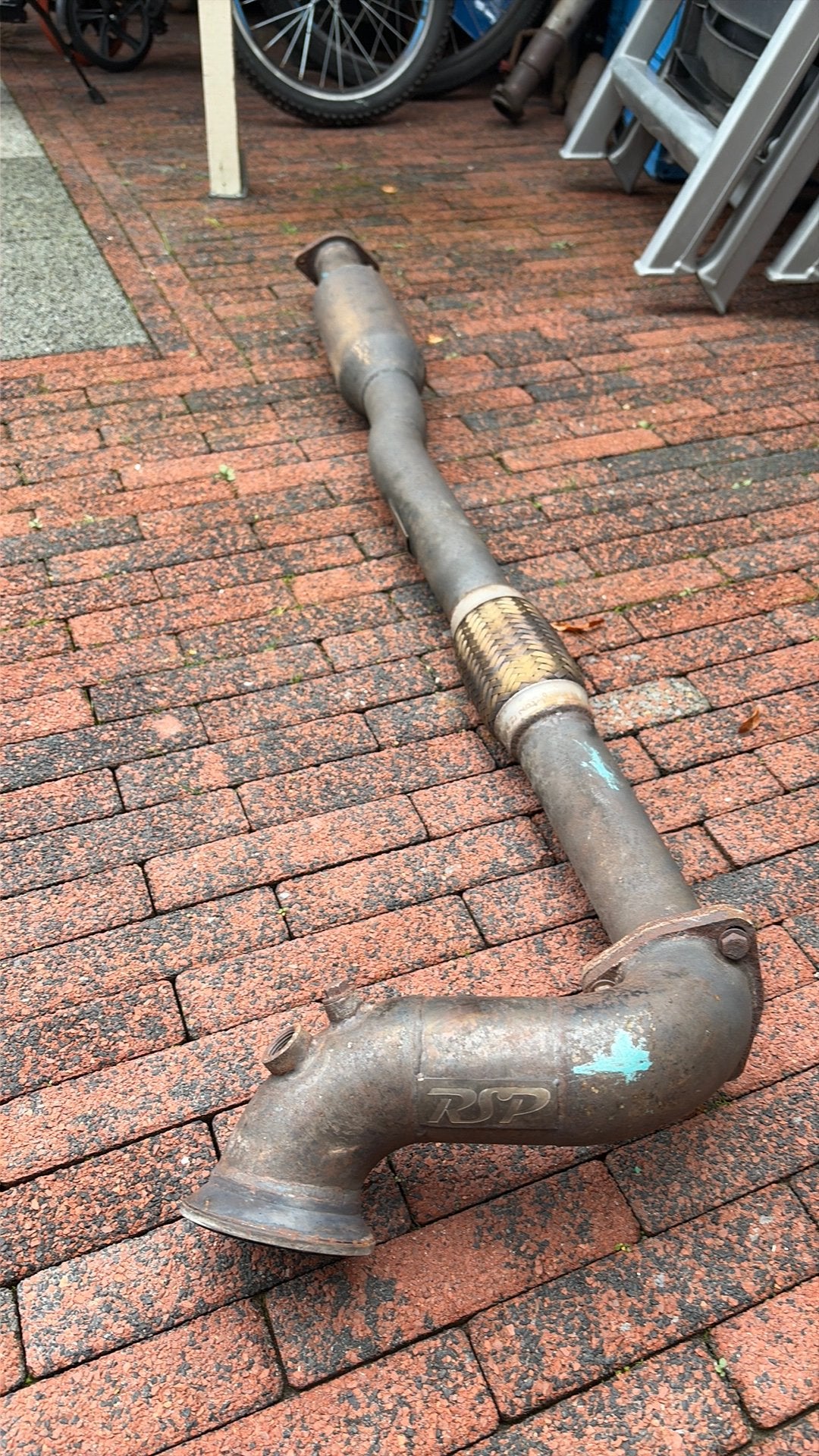 Opel Astra g opc Downpipe Uitlaat Sport 2x, Ophalen of Verzenden, Gebruikt, Opel