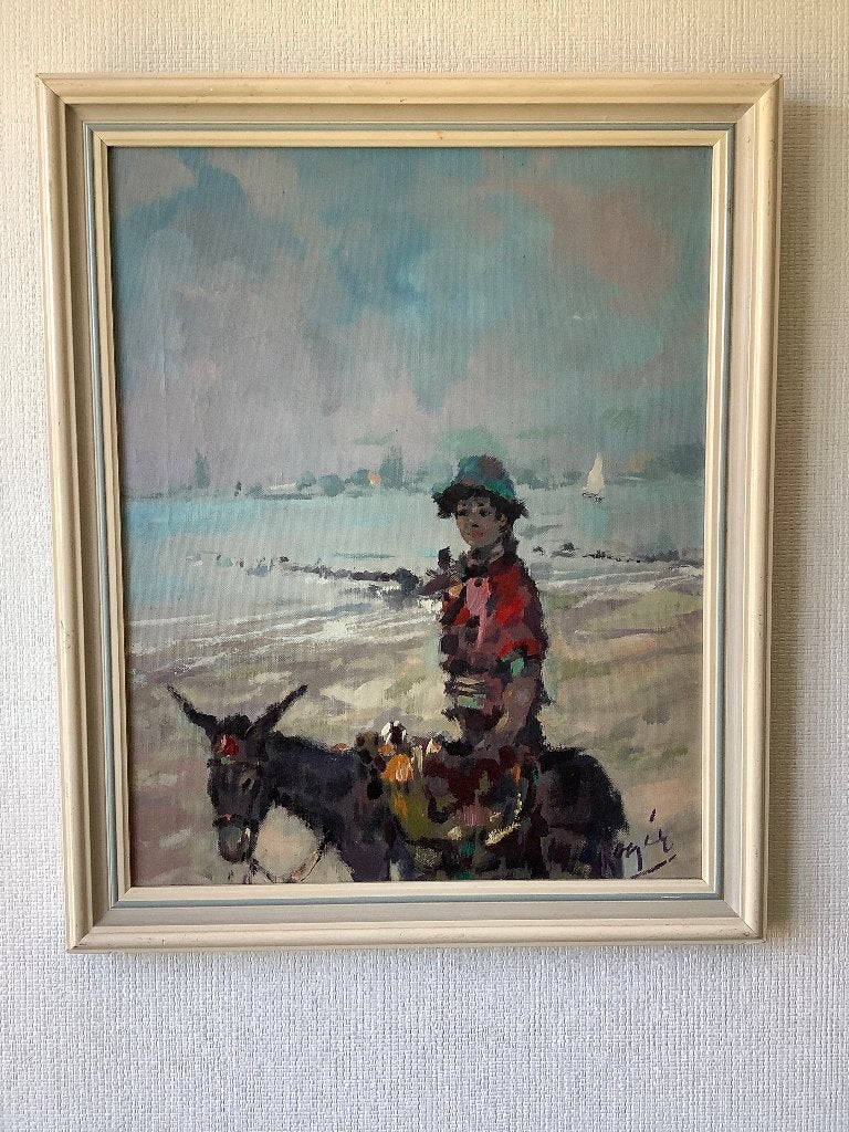 Rogér, Antiek en Kunst, Doek, Stilleven, Impressionistisch, Ophalen of Verzenden
