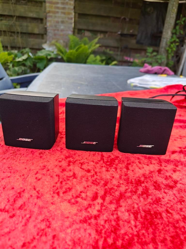 Bose Cube luidsprekers 3x zwart, Audio, Tv en Foto, Luidsprekers, Ophalen of Verzenden, Zo goed als nieuw, Bose, Minder dan 60 watt