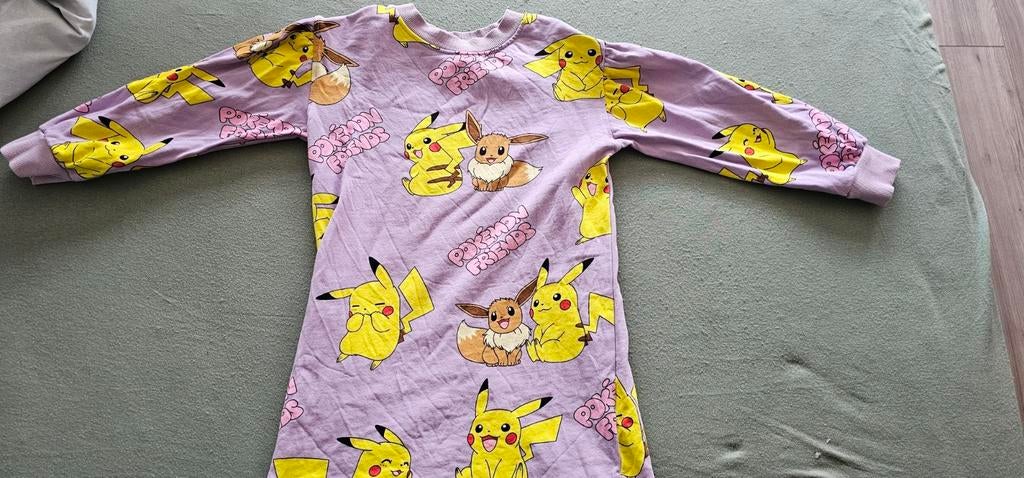 H&M Pokémon jurkje - Pikachu & Eevee, Kinderen en Baby's, Kinderkleding | Overige, Ophalen, Gebruikt, H&M, Meisje