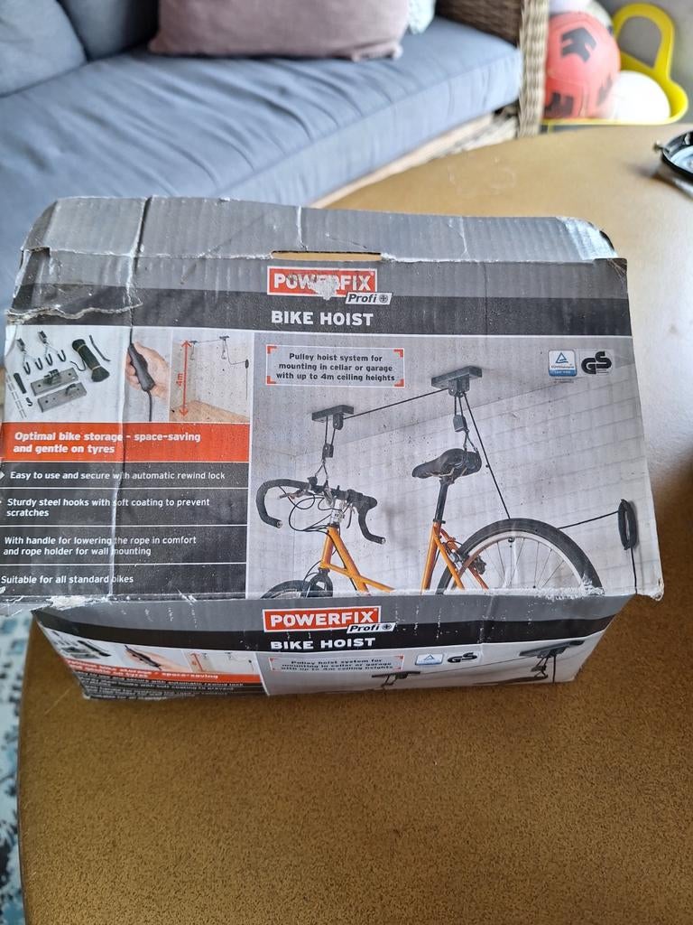 Powerfix Bike Hoist - Fiets ophangsysteem plafond, Fietsen en Brommers, Ophalen of Verzenden