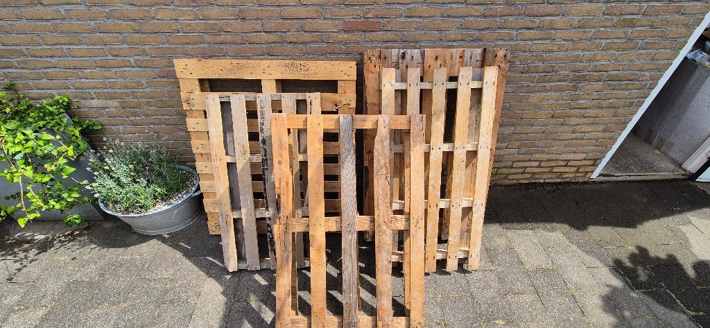 GRATIS 5 pallets (1 europallet), Ophalen, Gebruikt, Pallet, Minder dan 200 cm
