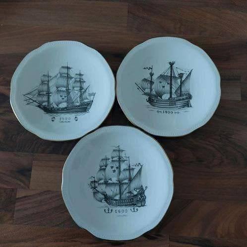 3xRorstrand Sweden Vintage porcelain borden,1960, Antiek en Kunst, Ophalen of Verzenden