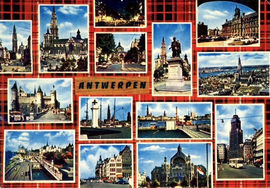 Antwerpen, Verzamelen, Ophalen of Verzenden, 1960 tot 1980, Gelopen, Antwerpen