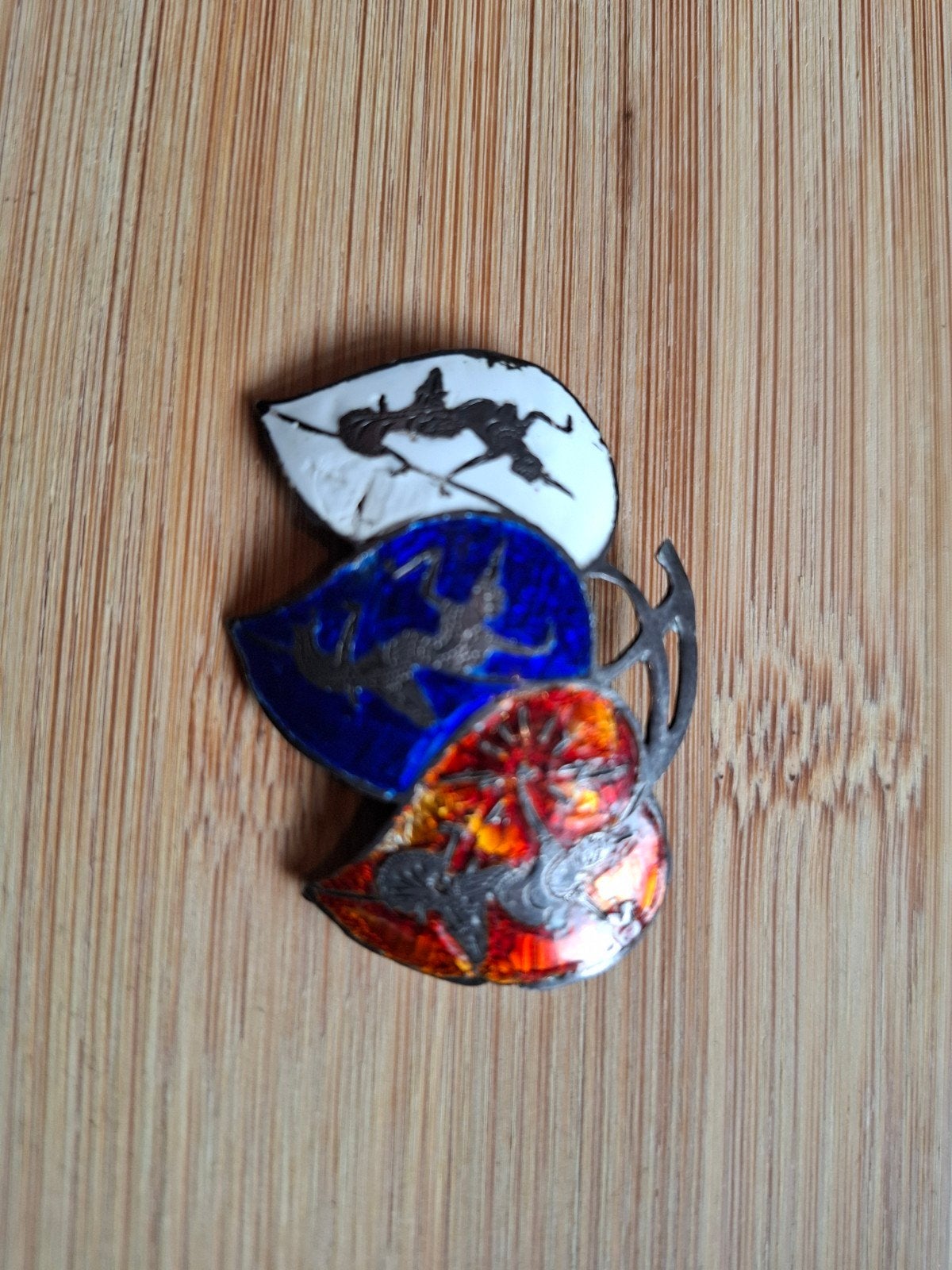 Vintage Siamese Sterling Zilveren Broche - Emaille, Ophalen of Verzenden
