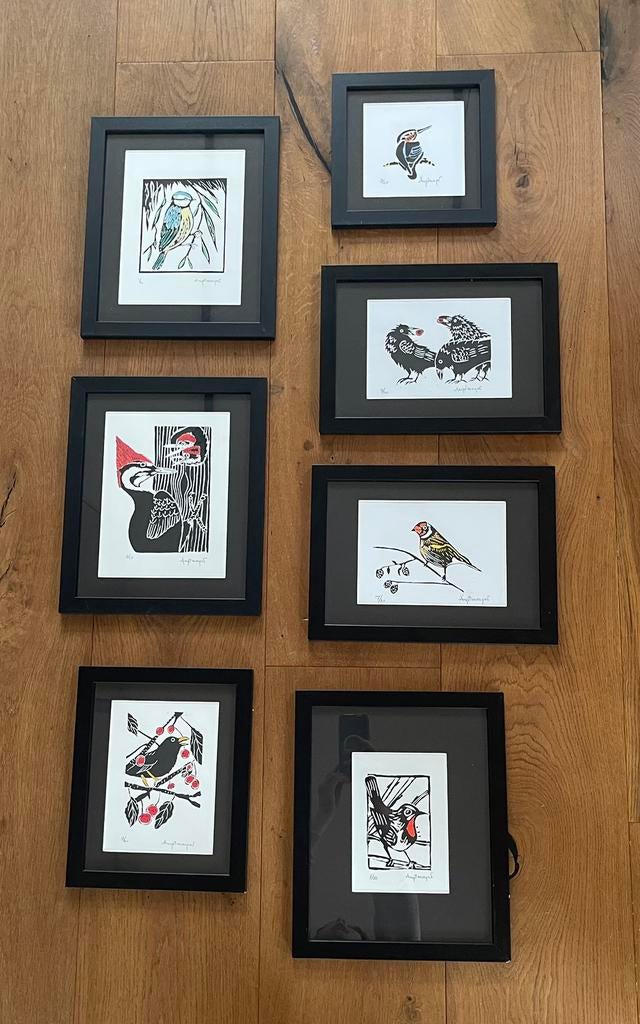 Litho’s, Ophalen of Verzenden, Zo goed als nieuw, Hout, Minder dan 50 cm