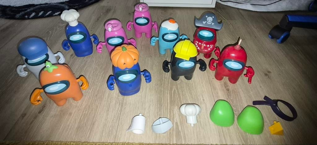 Set among us poppetjes, Ophalen of Verzenden, Zo goed als nieuw