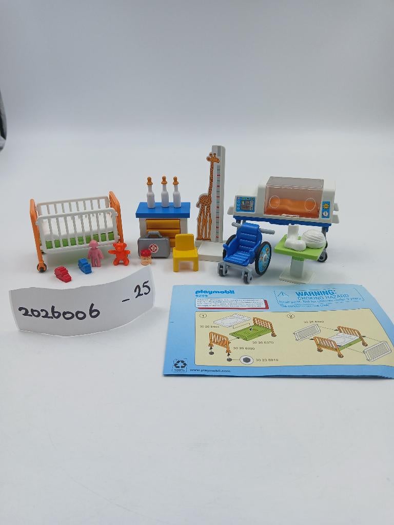 Playmobil My Life Inrichting voor het kinderziekenhuis-6295, Ophalen of Verzenden, Gebruikt, Los playmobil