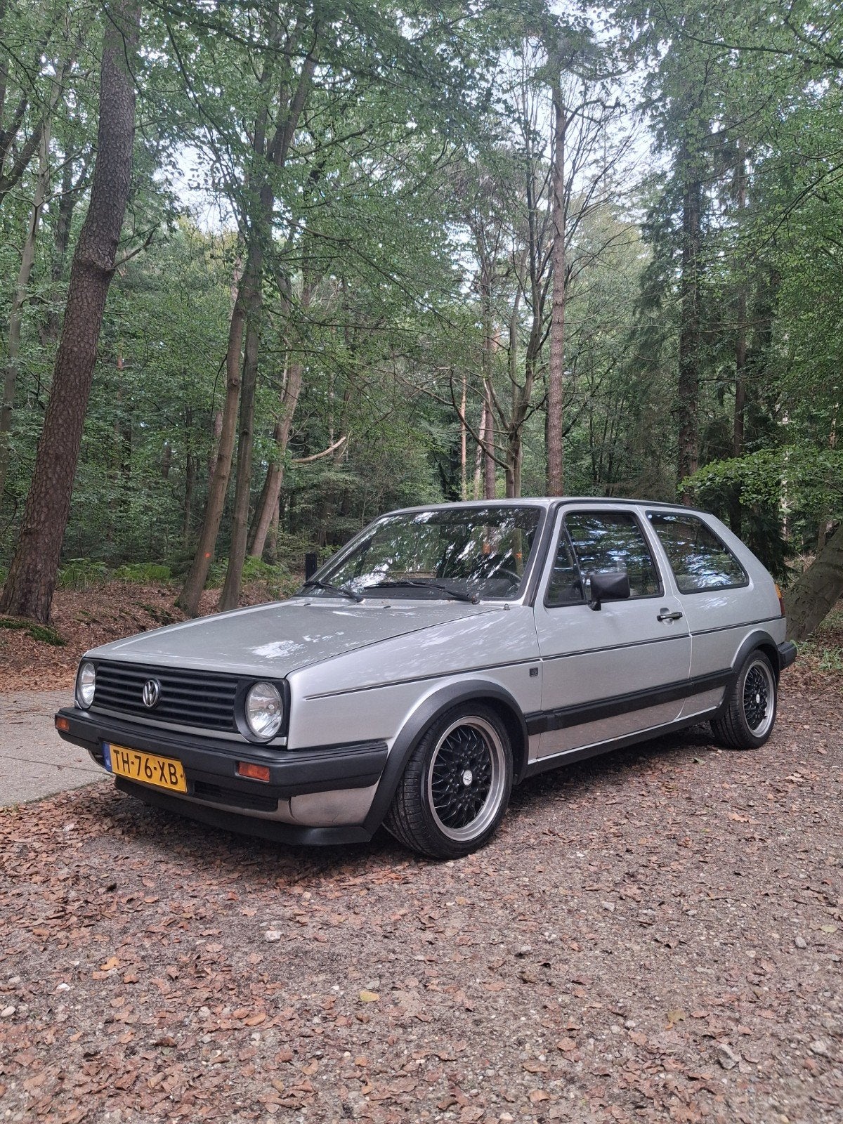Volkswagen Golf 1.8 K6 1988 Grijs, Auto's, 4 cilinders, 443 kg, Origineel Nederlands, 1200 kg