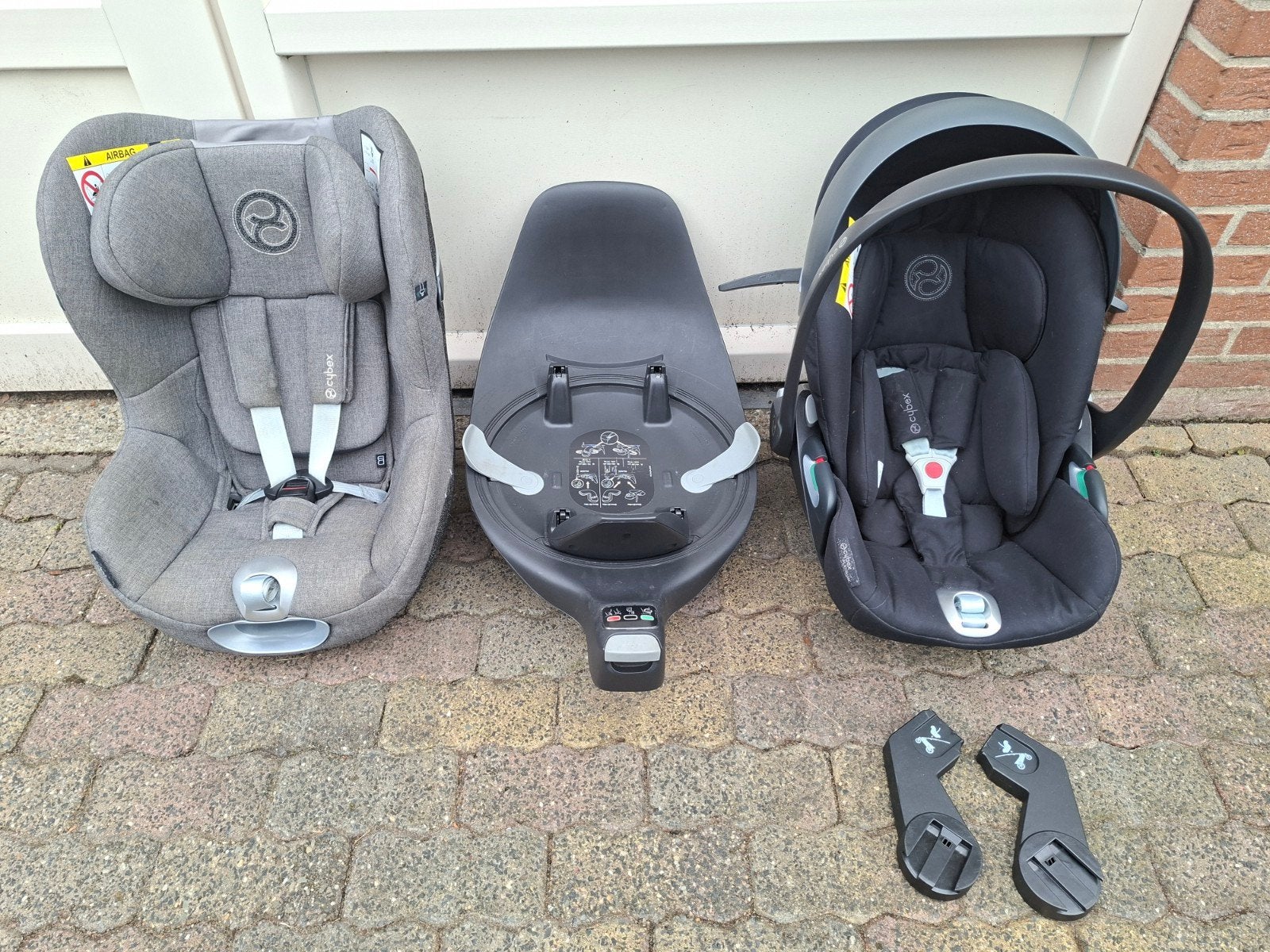 Cybex autostoelen set 0 tm 4jr IsoFix I-Size 360 draaibaar, 0 t/m 18 kg, Zo goed als nieuw, Isofix, Slaapstand