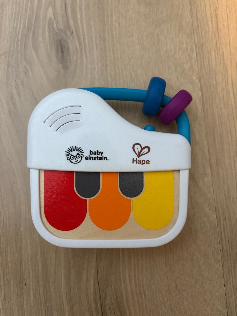 Hape Baby Einstein Magic touch mini piano, Kinderen en Baby's, Ophalen of Verzenden, Gebruikt, Overige typen, Met geluid