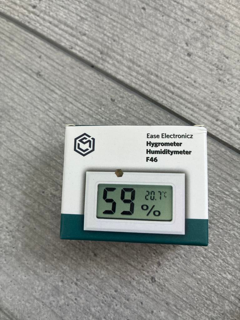 Ease Electronicz Hygrometer F46 - Vochtigheid & Temperatuur, Ophalen, Nieuw, Weerstation