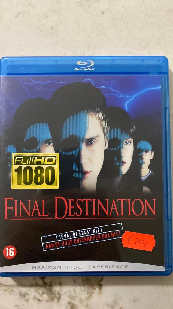 Final destination blu ray NL versie, Cd's en Dvd's, Blu-ray, Ophalen of Verzenden, Zo goed als nieuw, Horror