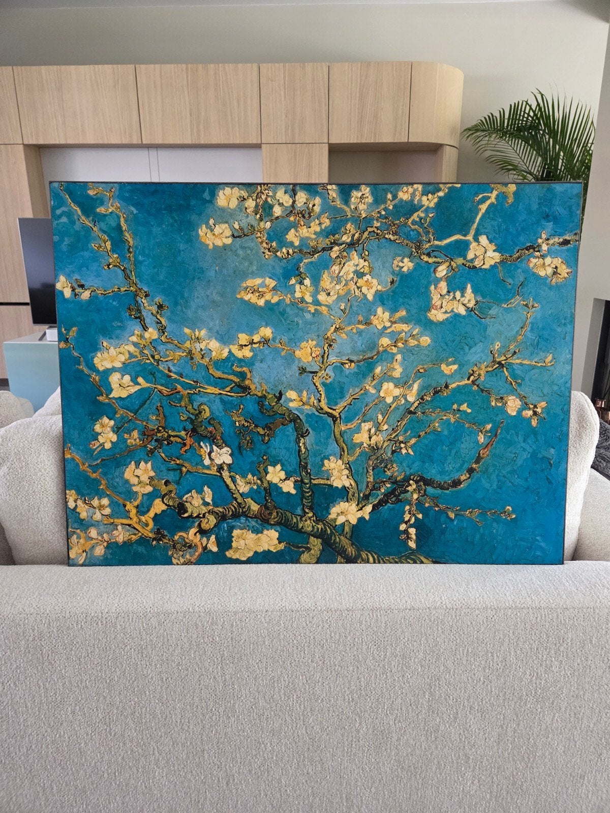 Amandelbloesem schilderij - 80x60 Van Gogh reproductie, Paneel, Impressionistisch, Print, Ophalen