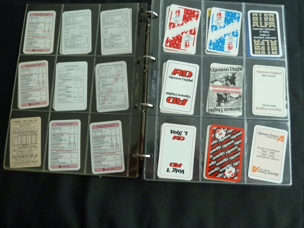 2392 stuks  Reclame Bridge kaarten verzameling 1975 / 2015, Ophalen of Verzenden, Zo goed als nieuw, Speelkaart(en)
