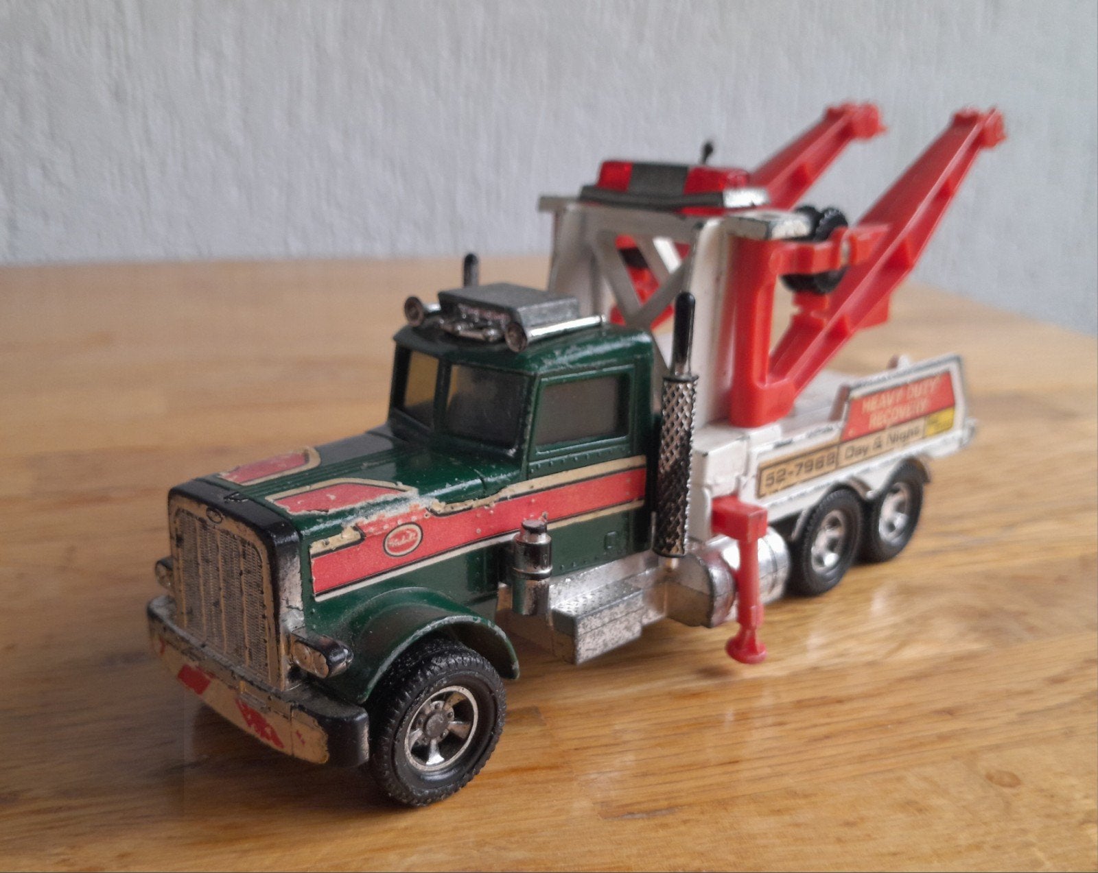 Matchbox Super Kings Peterbilt Truck Kraanwagen 1976, Ophalen of Verzenden, Gebruikt, 1:32 tot 1:50, Truck