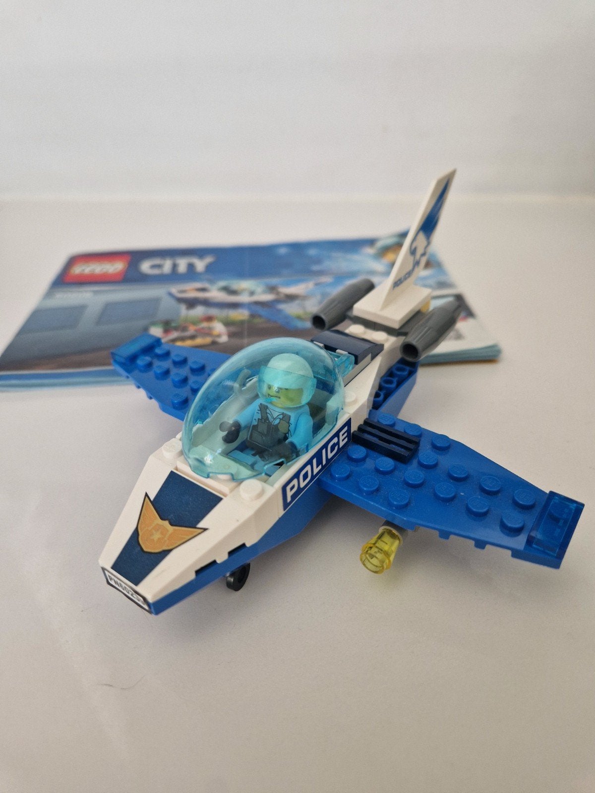 LEGO City Politievliegtuig 60206 met instructieboekje, Ophalen of Verzenden, Zo goed als nieuw
