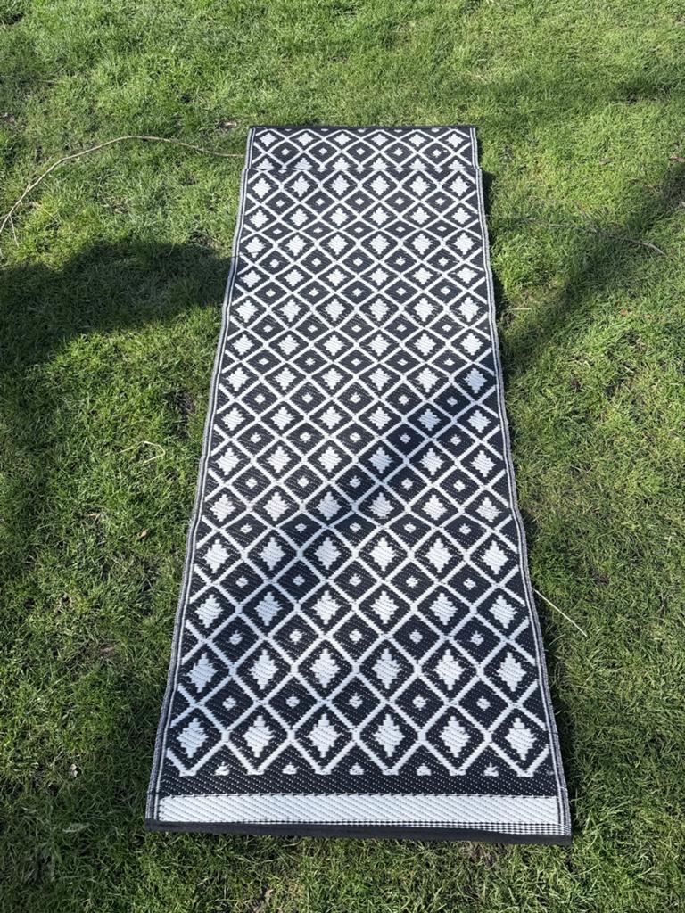 Smal buitenkleed / loper voor achterdeur, Ophalen, Minder dan 50 cm, Gebruikt, Zwart