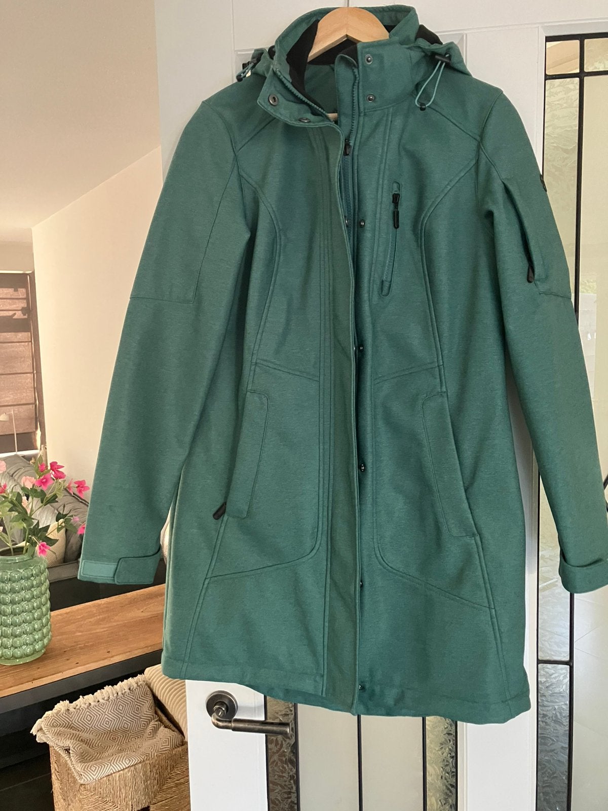 Nieuwe gevoerde damesjas Human Nature, Ophalen, Zo goed als nieuw, Maat 38/40 (M), Groen