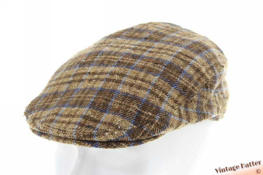 Vintage Platte pet Stetson Laporte beige bruin zijde 58-59, Stetson - Laporte, Ophalen of Verzenden, 58 of 59 cm (L, 7¼ of ⅜ inch)