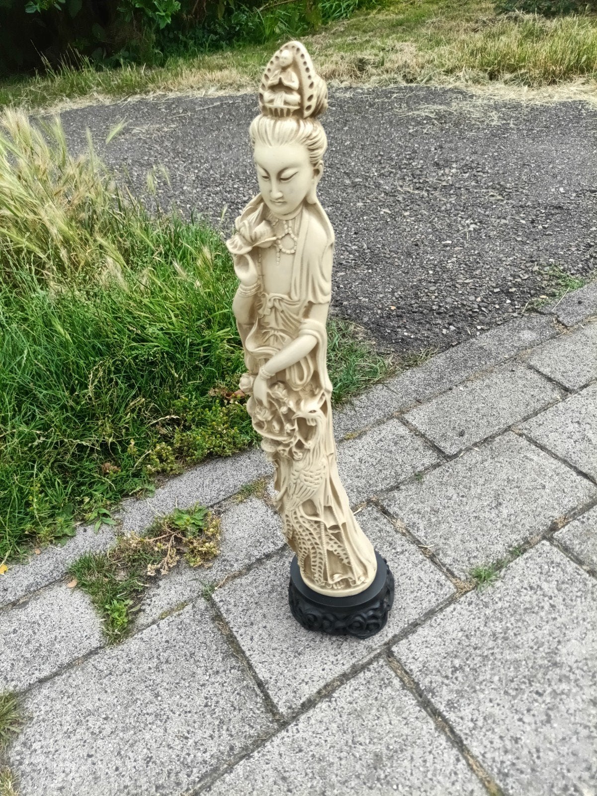 Groot Oosters Beeld van Vrouw - Gedetailleerd, Antiek en Kunst, Kunst | Beelden en Houtsnijwerken, Ophalen, 50 - 100 cm, Beeld