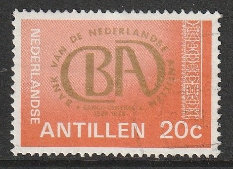 Antillen 1978 574 Bank 20c, Gest, Ophalen of Verzenden, Gestempeld
