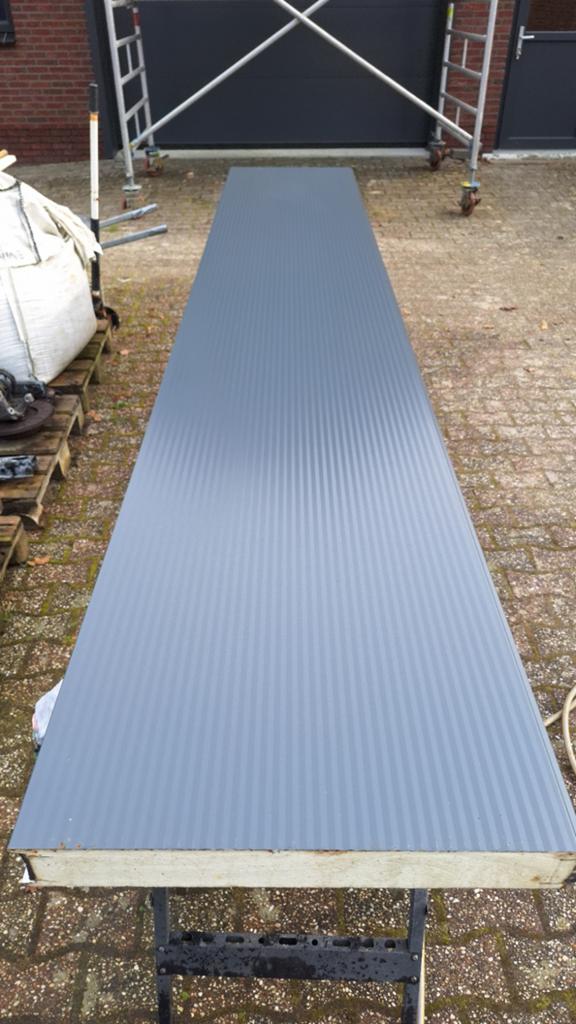Ral7016 deurpanelen 3,60m lang 80mm, Doe-het-zelf en Verbouw, Platen en Panelen, Zo goed als nieuw, Overige materialen, 50 tot 100 mm