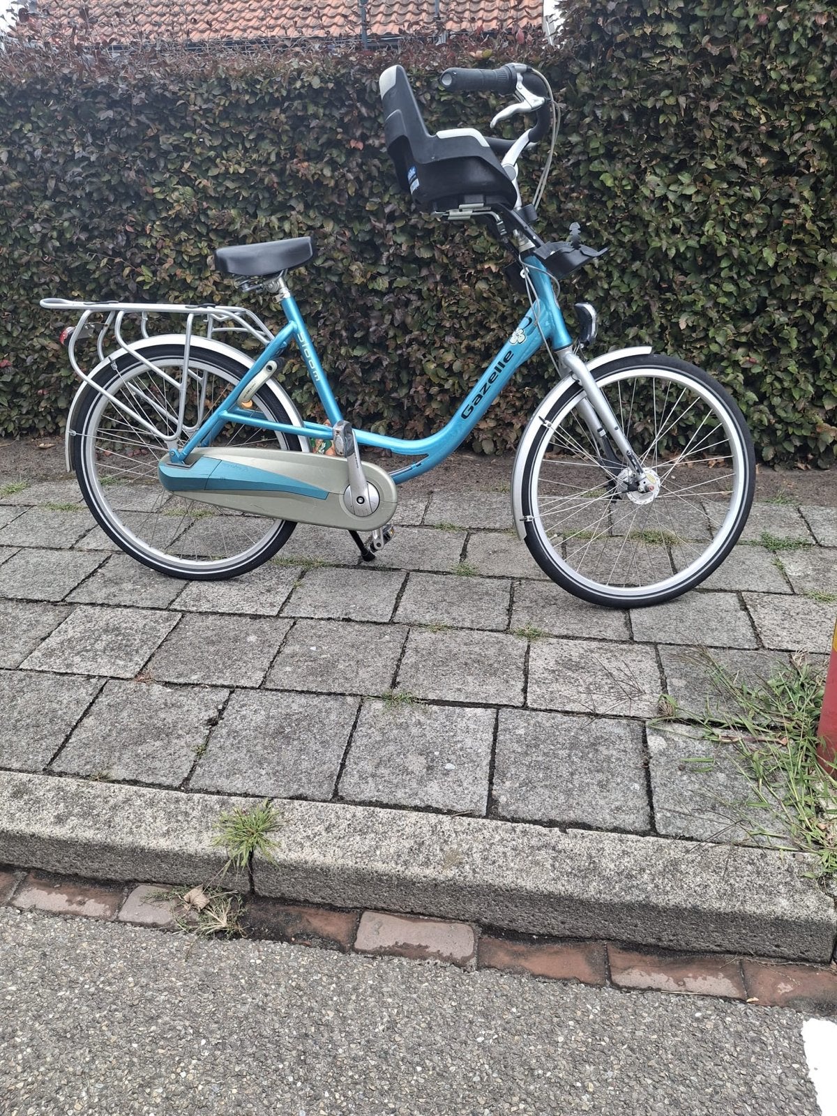 Gazelle fiets met kinderzitje zelf ophalen, Fietsen en Brommers, Fietsen | Dames | Damesfietsen, Ophalen of Verzenden, 50 tot 53 cm