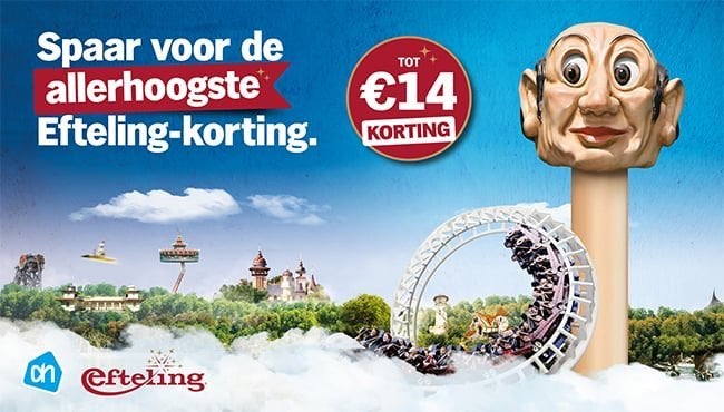 2x (Flexibel) Efteling vouchers (AH actie), Twee personen, Ticket of Toegangskaart