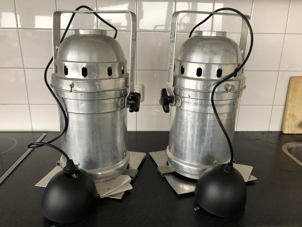 Theaterlampen , geprepareerd tot woon/slaap-kamer lamp, Ophalen of Verzenden, Zo goed als nieuw, Minder dan 50 cm