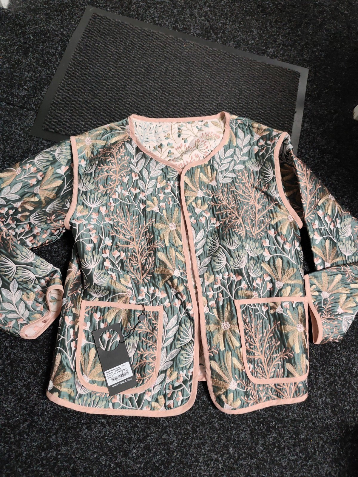 Nieuw Ydence Jasje Yasmin Maat S - Sage Green/Peach, Nieuw, Jasje, Maat 36 (S), Groen