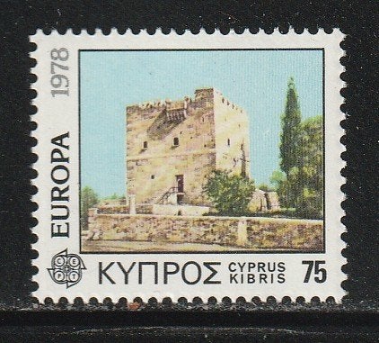 Verenigd Europa 1978 - Gr. Cyprus - Klooster, Kasteel, Ophalen, Postfris, Plaats of Gebouw