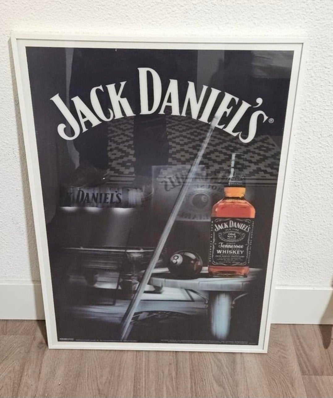 Jack Daniel's 3D Lenticulaire Poster (Pooltafel), Ophalen, Rechthoekig Staand, Zo goed als nieuw, A1 t/m A3