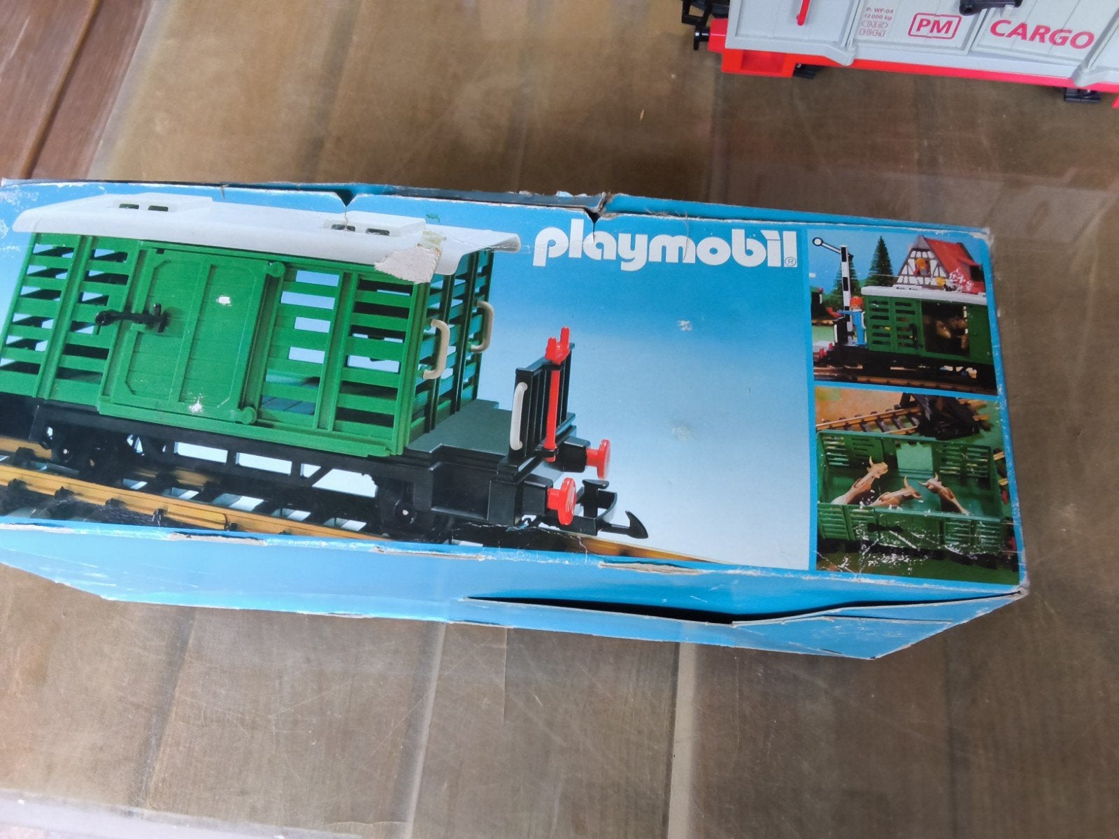 Playmobil G-Spoor Wagon - Groene Veewagen, Overige merken, Gebruikt, Gelijkstroom of Wisselstroom, Wagon