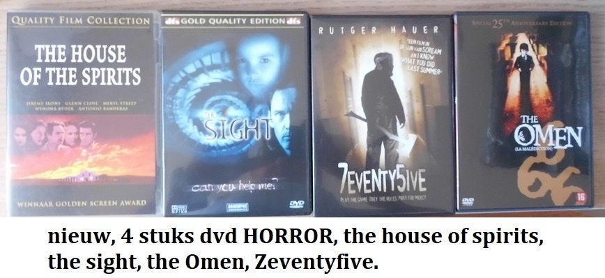 4 X DVD, horror, nieuw, Alle leeftijden, Ophalen of Verzenden, Nieuw in verpakking, Overige genres