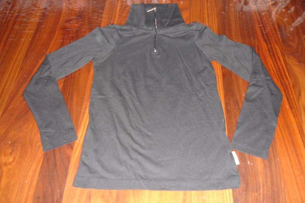 Rucanor zwart rits ski trui shirt maat 122-128!, Jongen of Meisje, Rucanor, Ophalen of Verzenden, Zo goed als nieuw