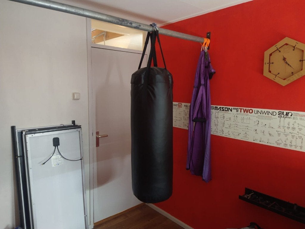Boksbal Bokszak 110cm zgan, Ophalen, Zo goed als nieuw, Boksbal