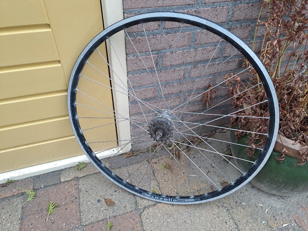 28inch achterwiel nexus 3 naaf rollerbrake izgst ( gazelle ), Fietsen en Brommers, Alle merken, Gebruikt, Stadsfiets, Aluminium